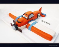 Marcipánový modelovaný 3D dort.